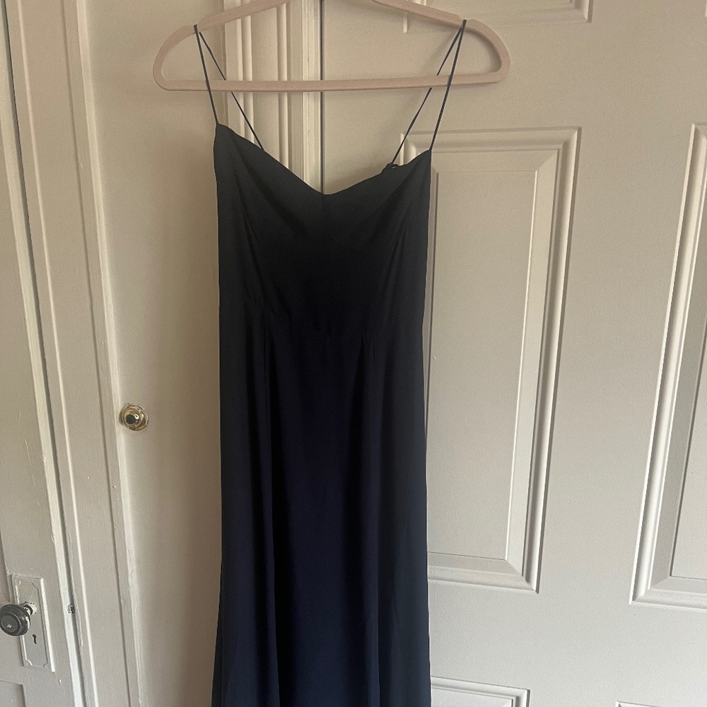 Reformation Juliette dress in navy blue, size 2